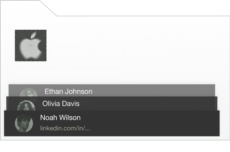 Company data visualization