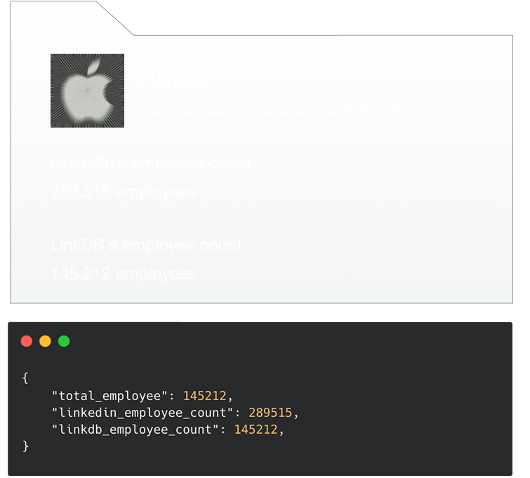 Company data visualization
